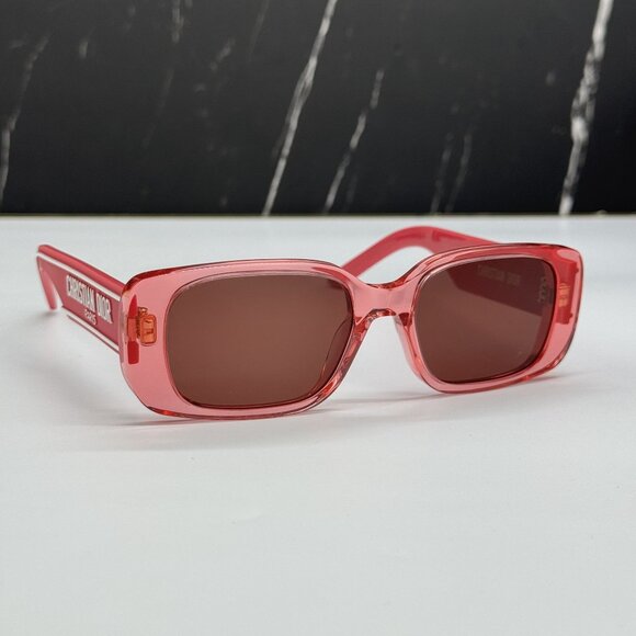 NEW DIOR SUNGLASSES DIOR WILDIOR S2U 73D0 SQUARE PINK WOMEN SUNGLASSES - Picture 7 of 14
